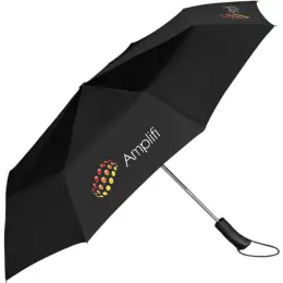Whimsical Auto-Open Compact Umbrella Black